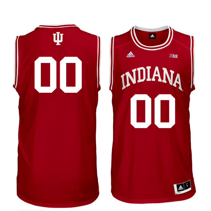 Customs Men Indiana Hoosiers College Basketball Jerseys Sale-Red - Click Image to Close